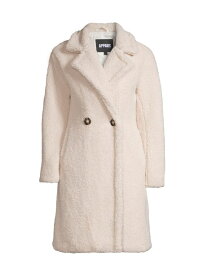 【送料無料】 アパリス レディース ジャケット・ブルゾン アウター Anouck Double-Breasted Faux Shearling Coat ivory