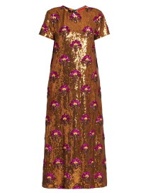 【送料無料】 ラ・ダブル・ジェイ レディース ワンピース トップス Edition 35 Swing Sequined Dress textured sequins