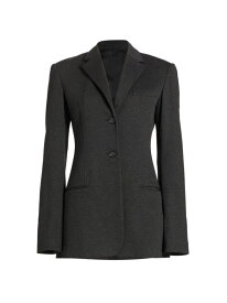 【送料無料】 ヘルムート ラング レディース ジャケット・ブルゾン ブレザー アウター Melange Button Blazer charcoal