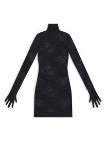 【送料無料】 バレンシアガ レディース ワンピース トップス Lingerie Turtleneck Dress black