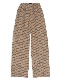 【送料無料】 バレンシアガ レディース カジュアルパンツ ボトムス BB Monogram Pyjama Pants beige brown