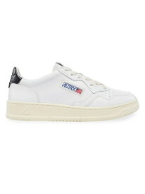 【送料無料】 オートリ― レディース スニーカー シューズ Medalist Bicolor Leather Low-Top Sneakers white black