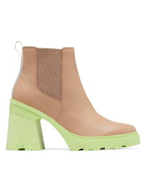 【送料無料】 ソレル レディース ブーツ・レインブーツ シューズ Brex Leather High-Heel Chelsea Boots green