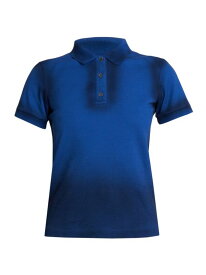 【送料無料】 ロエベ レディース ポロシャツ トップス Faded Stretch Cotton Polo Shirt greek blue