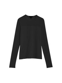 【送料無料】 ラグアンドボーン レディース シャツ トップス Luca Semi-Sheer Top black