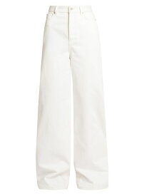 【送料無料】 ロエベ レディース デニムパンツ ジーンズ ボトムス High-Rise Wide-Leg Jeans white