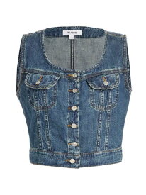 【送料無料】 リダン レディース タンクトップ トップス Denim Trucker Vest whiskey indigo