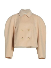 【送料無料】 ウラ・ジョンソン レディース ジャケット・ブルゾン アウター Coralie Wool-Blend Cropped Jacket bone