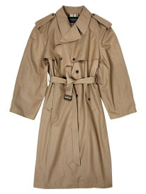 【送料無料】 バレンシアガ レディース ジャケット・ブルゾン アウター Oversized Trench Coat beige