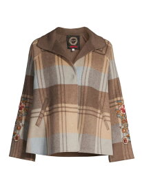 【送料無料】 ジョニーワズ レディース ジャケット・ブルゾン アウター Joanna Embroidered Wool-Blend Jacket multi