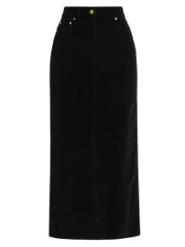 【送料無料】 ガニー レディース スカート ボトムス Washed Corduroy Cotton-Blend Midi-Skirt black
