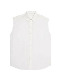 【送料無料】 ヘルムート ラング レディース タンクトップ トップス Cotton Sleeveless Oversized Shirt white