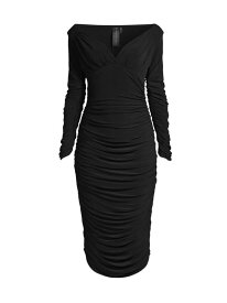 【送料無料】 ノーマカマリ レディース ワンピース トップス Tara Long-Sleeve Dress black