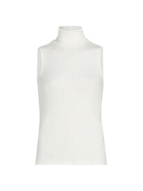 【送料無料】 セオリー レディース タンクトップ トップス Wendel Jersey Turtleneck Top white