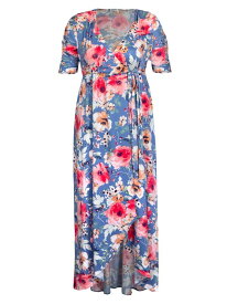 【送料無料】 キヨナ レディース ワンピース トップス Meadow Dream Wrap Maxi Dress day dream blue