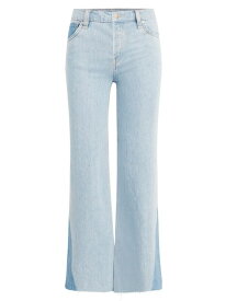 【送料無料】 ハドソンジーンズ レディース デニムパンツ ジーンズ ボトムス Rose High-Rise Wide-Leg Crop Jeans blue spring