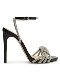 【送料無料】 シュッツ レディース サンダル シューズ Jewell Leather Ankle-Strap Sandals crystal black
