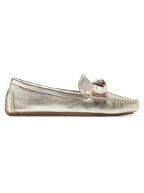 【送料無料】 コールハーン レディース オックスフォード シューズ Bellport Bow Leather Loafers soft gold