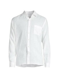 【送料無料】 ピーター・ミラー メンズ シャツ トップス Crown Coastal Garment-Dyed Linen Sport Shirt white