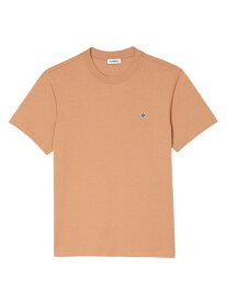 【送料無料】 サンドロ メンズ Tシャツ トップス T-Shirt with Square Cross Patch tobacco brown