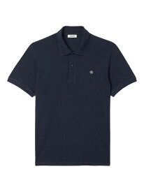 【送料無料】 サンドロ メンズ ポロシャツ トップス Polo Shirt With Square Cross Patch navy blue