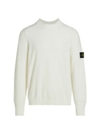 【送料無料】 ストーンアイランド メンズ ニット・セーター アウター Cotton Micro Stitch Sweater white