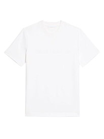 【送料無料】 ヘルムート ラング メンズ Tシャツ トップス Cotton Logo T-Shirt white