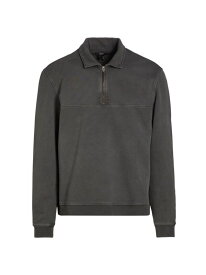 【送料無料】 ペイジ メンズ パーカー・スウェット アウター Davion Cotton Quarter-Zip Sweatshirt vintage black
