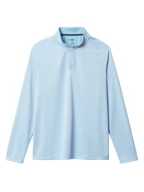 【送料無料】 ローヌ メンズ パーカー・スウェット アウター Clubhouse Snap-Front Sweatshirt misty blue