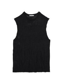 【送料無料】 ヘルムート ラング メンズ Tシャツ トップス Crush Knit Tank Top black