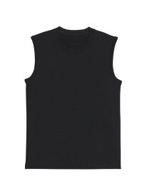 【送料無料】 ヘルムート ラング メンズ Tシャツ トップス Cotton Logo Muscle Tank Top black