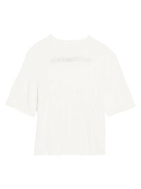 【送料無料】 ヘルムート ラング メンズ Tシャツ トップス Crushed Wool-Blend T-Shirt ivory