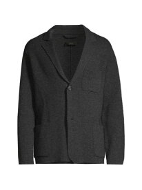 【送料無料】 ヴィンス メンズ ジャケット・ブルゾン ブレザー アウター Knit Two-Button Blazer heather black