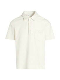 【送料無料】 フレーム メンズ ポロシャツ トップス Duo Fold Polo Shirt white canvas