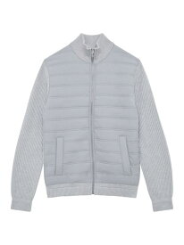 【送料無料】 レイス メンズ ジャケット・ブルゾン アウター Trainer Knit Jacket soft grey