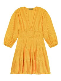 【送料無料】 マージュ レディース ワンピース トップス Ruched Short Dress yellow