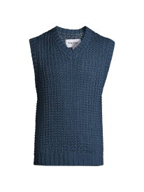 【送料無料】 コリドー メンズ ニット・セーター アウター Cotton V-Neck Vest blue