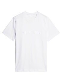 【送料無料】 ヘルムート ラング メンズ Tシャツ トップス Logo Crewneck T-Shirt white