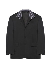【送料無料】 バレンシアガ メンズ ジャケット・ブルゾン アウター Tailored Shirt Jacket black