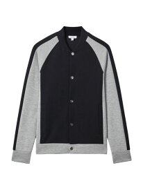 【送料無料】 レイス メンズ ジャケット・ブルゾン アウター Two-Tone Bomber Jacket navy grey