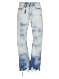 【送料無料】 ピーアールピーエス メンズ デニムパンツ ジーンズ ボトムス Hiroshima Bleached Distressed Jeans indigo
