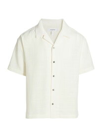 【送料無料】 フレーム メンズ シャツ トップス Camp Collar Short-Sleeve Shirt off white
