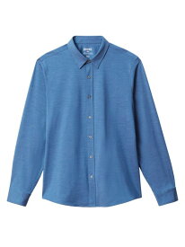 【送料無料】 ローヌ メンズ シャツ トップス Commuter Slim-Fit Shirt medium blue oxford