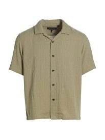 【送料無料】 ラグアンドボーン メンズ シャツ トップス Avery Cotton Gauze Short-Sleeve Shirt vetiver