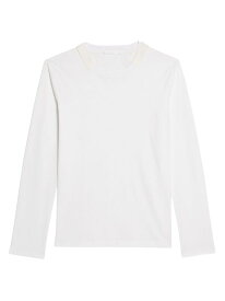 【送料無料】 ヘルムート ラング メンズ Tシャツ トップス Cotton Long-Sleeve T-Shirt white