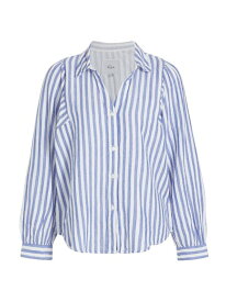 【送料無料】 レイルズ レディース シャツ トップス Lo Cotton Striped Shirt anacapa stripe