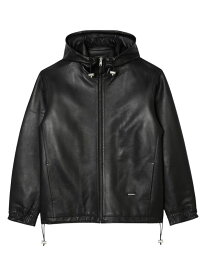 【送料無料】 サンドロ メンズ ジャケット・ブルゾン アウター Leather Jacket black