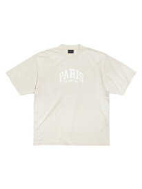 【送料無料】 バレンシアガ レディース Tシャツ トップス Cities Paris T-Shirt Medium Fit off white