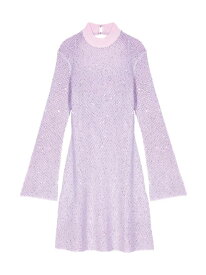 【送料無料】 マージュ レディース ワンピース トップス Semi Sheer Knit Dress pink