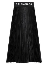 【送料無料】 バレンシアガ レディース スカート ボトムス Diagonal Allover Pleated Skirt black